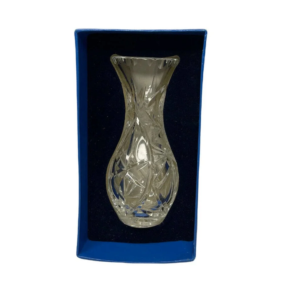 NEW Lead‎ Crystal Flower Vase 6